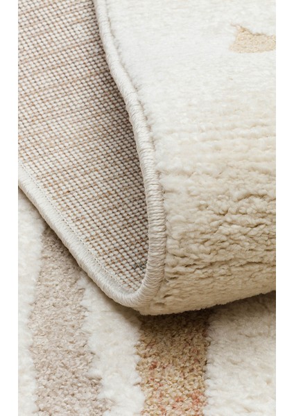 Pcl 06 Cream Multy - Pıccolo - Pastel Renkli Hav ve Toz Vermeyen Çocuk Halısı