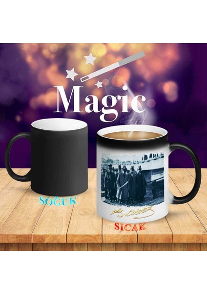 Atatürk'ün Gemiye Binişi Sihirli Kupa BARDAK-ATATURK691 fiyatları