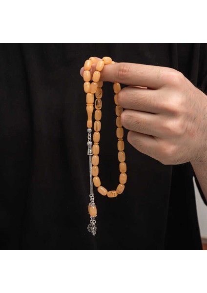 Gümüş Püskül Sıkma Kehribar Tesbih fırsatları