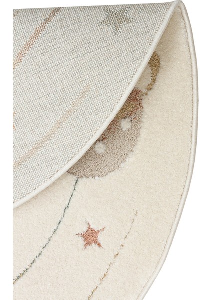 Pcl 02 Cream Multy - Pıccolo - Pastel Renkli Hav ve Toz Vermeyen Çocuk Halısı