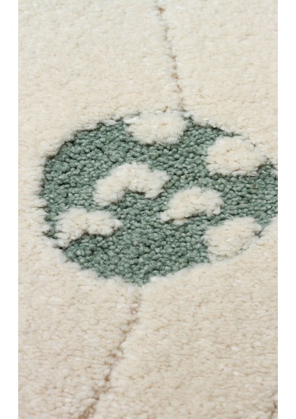 Pcl 02 Cream Multy - Pıccolo - Pastel Renkli Hav ve Toz Vermeyen Çocuk Halısı