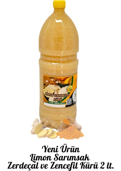 Limon Sarımsak Zencefil Zerdeçal Kürü (2 Litre)