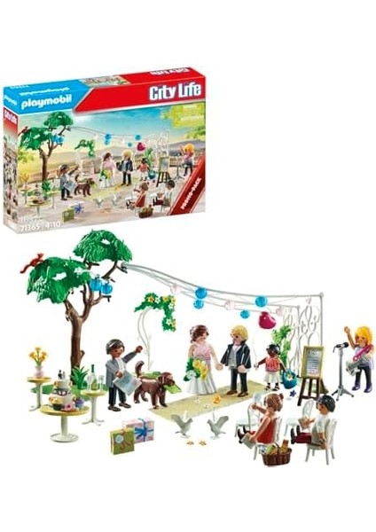 City Life 71365 Promosyon Paketi Düğün Kutlaması, Rüya Gibi Romantik Evlilik Töreni, Düğün Dekorasyonu ve Birden Fazla Hayvan, 4 Yaşından Büyük Çocuklar Için Oyuncak