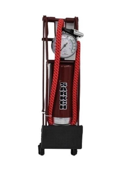 Buffer® Basınç Göstergeli Ayak Pompası Araba Bisiklet Motor Lastik Pompası