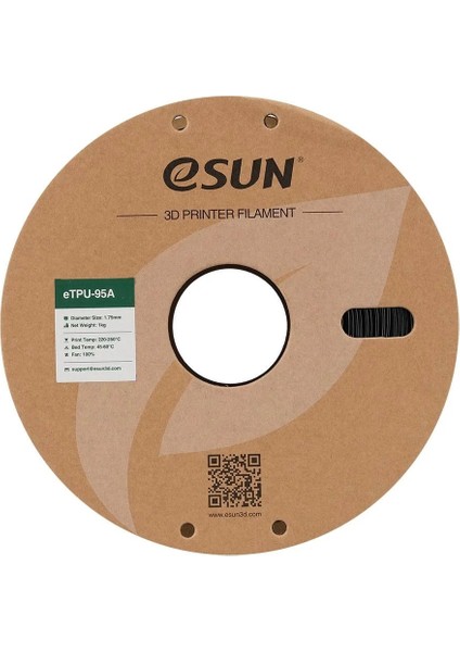 Urhanshop Esun ETPU-95A Filament Gri 1,75MM 1kg