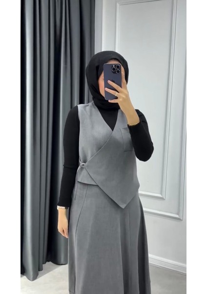 Çapraz Bağcıklı Etekli Takkm