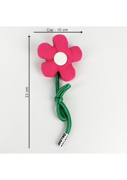 Woodycord’dan Renkli Bir Bahar Esintisi: El Yapımı Pofuduk Pembe Çiçek Toka