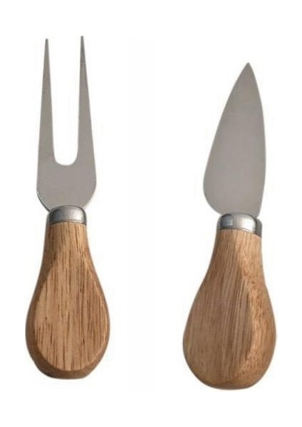 Ahşap Saplı 4 Lü Peynir Bıçağı Seti modelleri