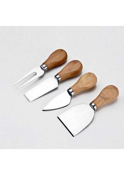 Ahşap Saplı 4 Lü Peynir Bıçağı Seti indirimleri