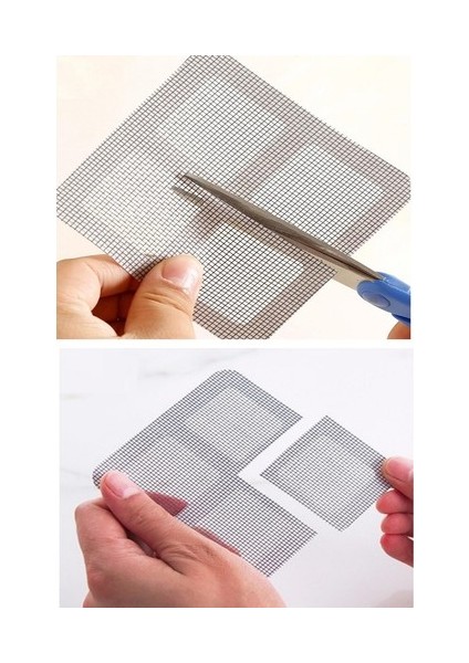 10 Adet Yapışkanlı Kesilerek Kullanılabilir Yırtık Kapı-Pencere Sinekliği Onarım Tamir Bandı fiyatları