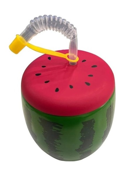 Oz cm ax Karpuz Tasarımlı Pipetli Suluk 900 ml fırsatları