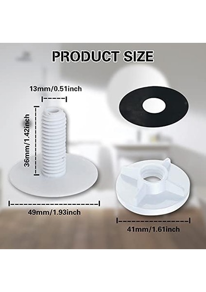 Lavabo Delik Kapağı - 4 Adet Mutfak Lavabo Tapası Abs+Pp Malzeme Delik Kapağı Tezgah Alanı İçin Su Sızıntısını Önler modelleri