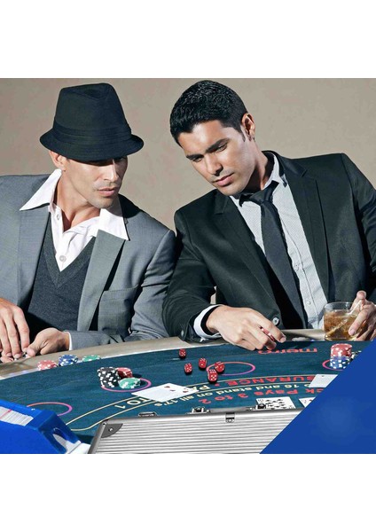 Profesyonel Poker Seti – 300 Çipli, Metal Çantalı, 2 Deste Iskambil Kağıtlı, Zarlı, Özel Üretim Lüks Casino ve Texas Hold’em Oyun Takımı Vıp Seri