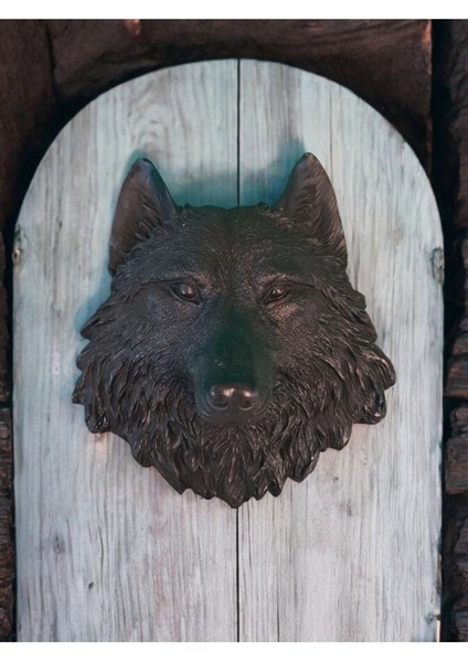 Siyah Kurt Başı Heykel / Kurt Kafası Heykel fiyatları