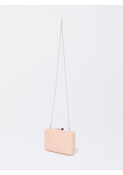 Deri Efektli Party Clutch Çanta modelleri