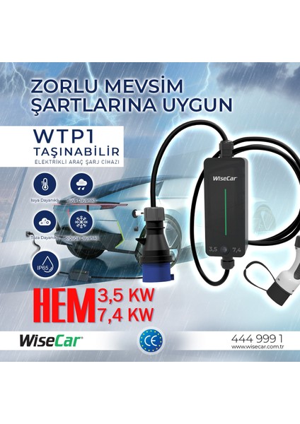 Wtp1 | 7.4kw & 3.5kw Akıllı Elektrikli Araç Şarj Cihazı modelleri