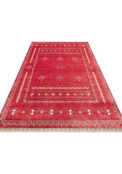 Zr 20 Red Multy - Zara - Otantik Desenli El Emeği ile Üretilen Modern Uşak Halısı