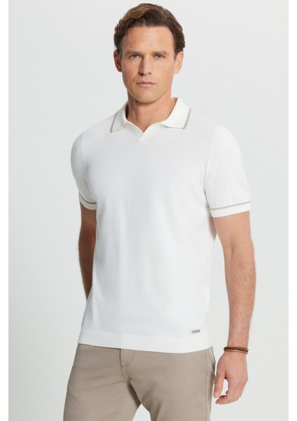 %100 Pamuk Standart Fit Normal Kesim Polo Yaka Triko Tişört modelleri