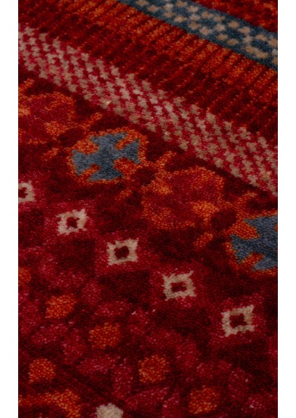 Zr 19 Red Multy - Zara - Otantik Desenli El Emeği ile Üretilen Modern Uşak Halısı