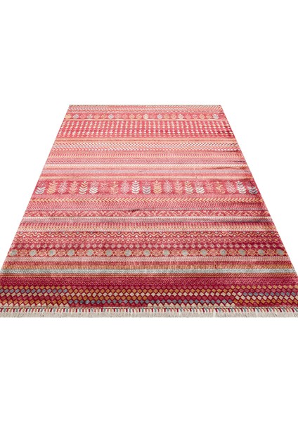 Zr 19 Red Multy - Zara - Otantik Desenli El Emeği ile Üretilen Modern Uşak Halısı
