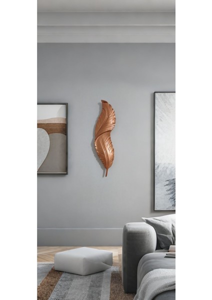 Tüy Aplik Ledli Pilli Dekoratif Duvar Aydınlatma - Şık ve Modern Tasarım - Kolay Montaj (60*16 cm )