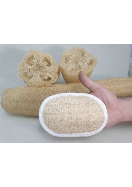 Doğal Kabak Lifi Banyo Vucut ve Yüz Kesesi