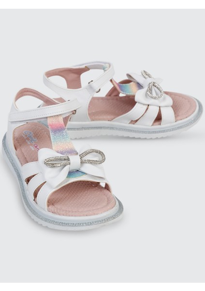 Kız Çocuk Sandalet 31-35 Numara Beyaz fiyatları