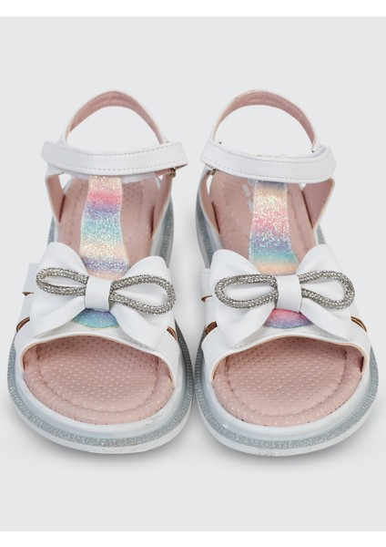 Kız Çocuk Sandalet 31-35 Numara Beyaz modelleri