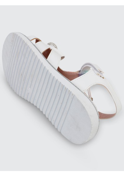 Kız Çocuk Sandalet 31-35 Numara Beyaz fırsatları