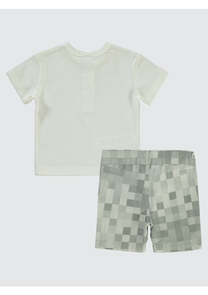 Erkek Bebek Şortlu Takım 3-18 Ay Gri modelleri