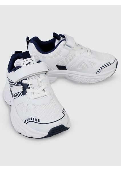 Erkek Çocuk Spor Ayakkabı 31-35 Numara Beyaz-Lacivert fırsatları