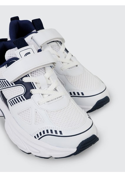 Erkek Çocuk Spor Ayakkabı 31-35 Numara Beyaz-Lacivert indirimleri