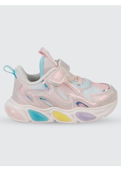 Kız Çocuk Spor Ayakkabı 22-25 Numara Pudra