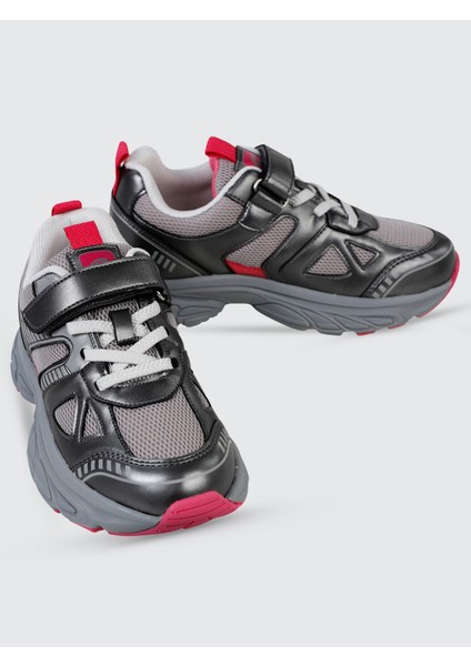 Kız Çocuk Spor Ayakkabı 31-35 Numara Füme-Fuşya fiyatları