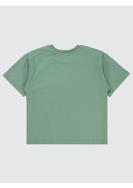 Erkek Çocuk Tişört 10-13 Yaş Soft Haki