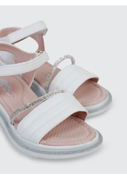 Kız Çocuk Sandalet 31-35 Numara Beyaz fırsatları