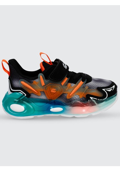 Erkek Çocuk Spor Ayakkabı 26-30 Numara Siyah-Turuncu