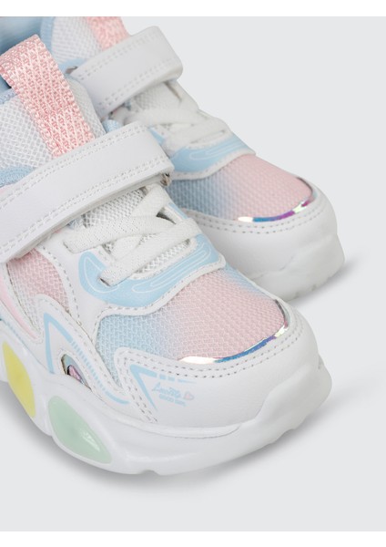 Kız Çocuk Spor Ayakkabı 22-25 Numara Beyaz-Pembe fırsatları