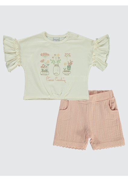 Kız Bebek Şortlu Takım 6-24 Ay Pembe