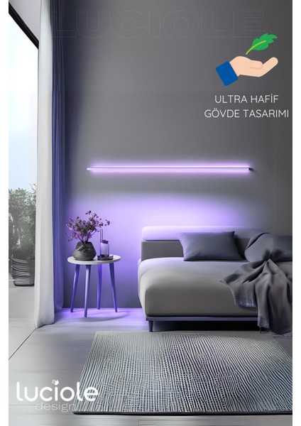 LED Aplik Renkli Kumandalı 3 Chip LED Smoth Mod