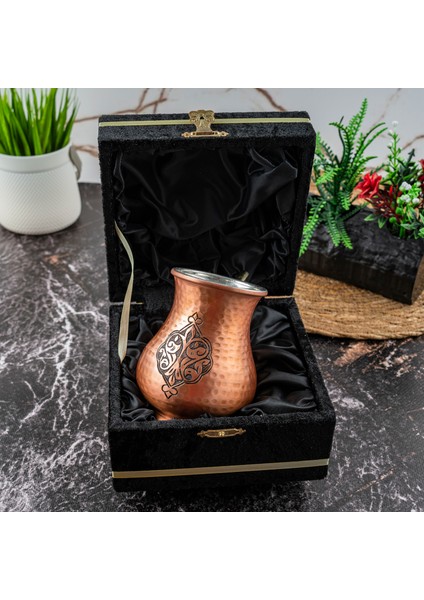 Dmt Copper Home Dmt Copper Gaziantep Bakır El Yapımı Kupa El Işlemeli Bardak (Otantik Kutulu)Hediyelik fırsatları