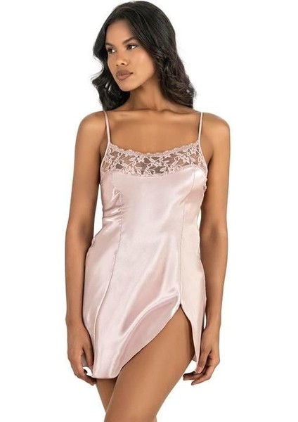 Arias Closet Pudra Kısa Saten Gecelik 8217 OZN-22708