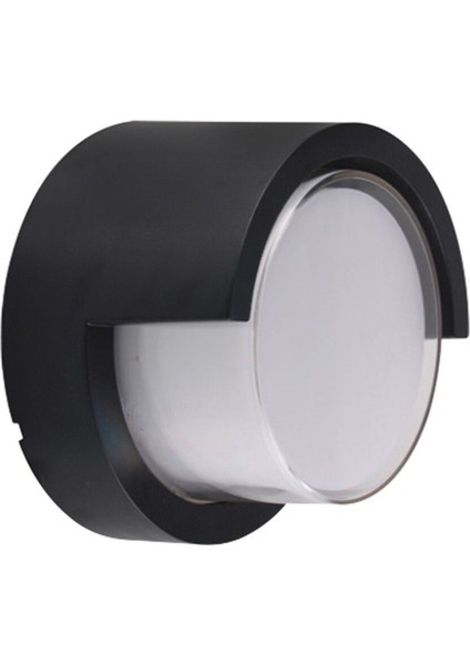 5 W Yuvarlak Kapaklı LED Duvar Aplik Suga-5 Rc Sarı Işık (4200K) - Siyah - IP54 - 076-019-0005
