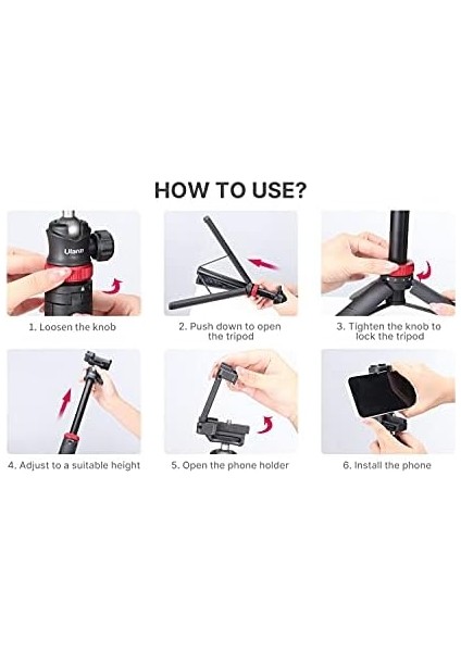 Mt-44 Uzatılabilir Vlog Tripod Beyaz