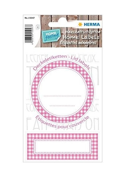 Home Kavanoz Etiket 70MM Cap Pembe