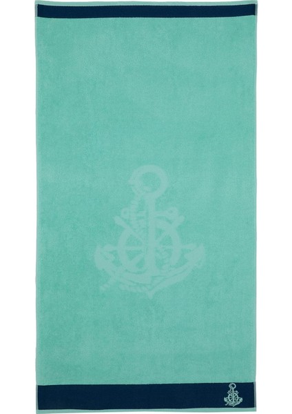 Erkek Erkek Pamuklu Plaj Havlusu, Lacivert, Standard