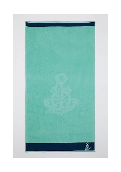 Erkek Erkek Pamuklu Plaj Havlusu, Lacivert, Standard fiyatları