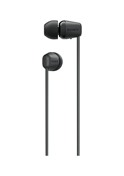Kablosuz WI-C100 Kulak Içi Kulaklık (25 Saate Kadar Pil Ömrü, Ses Asistanları Için Optimize Edilmiştir, Telefon Görüşmeleri Için Entegre Mikrofon), Siyah