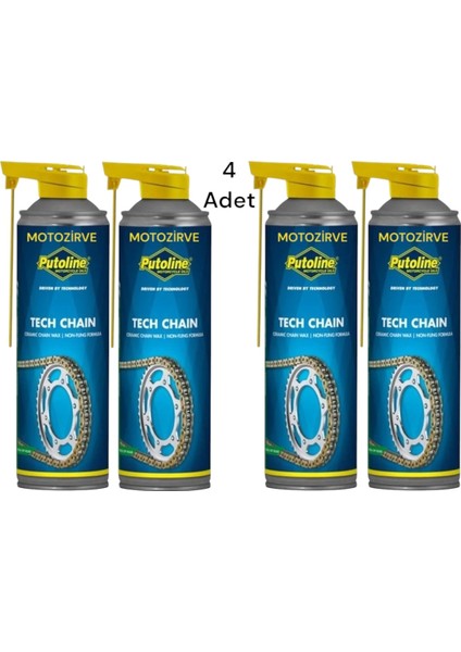 Tech Chain Seramik Zincir Yağı 500 ml (4 Adet)