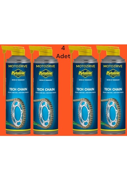 Tech Chain Seramik Zincir Yağı 500 ml (4 Adet)